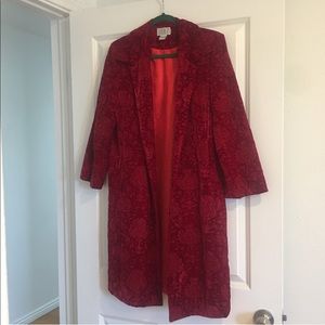 Vintage Red Velvet Lisa Z Coat